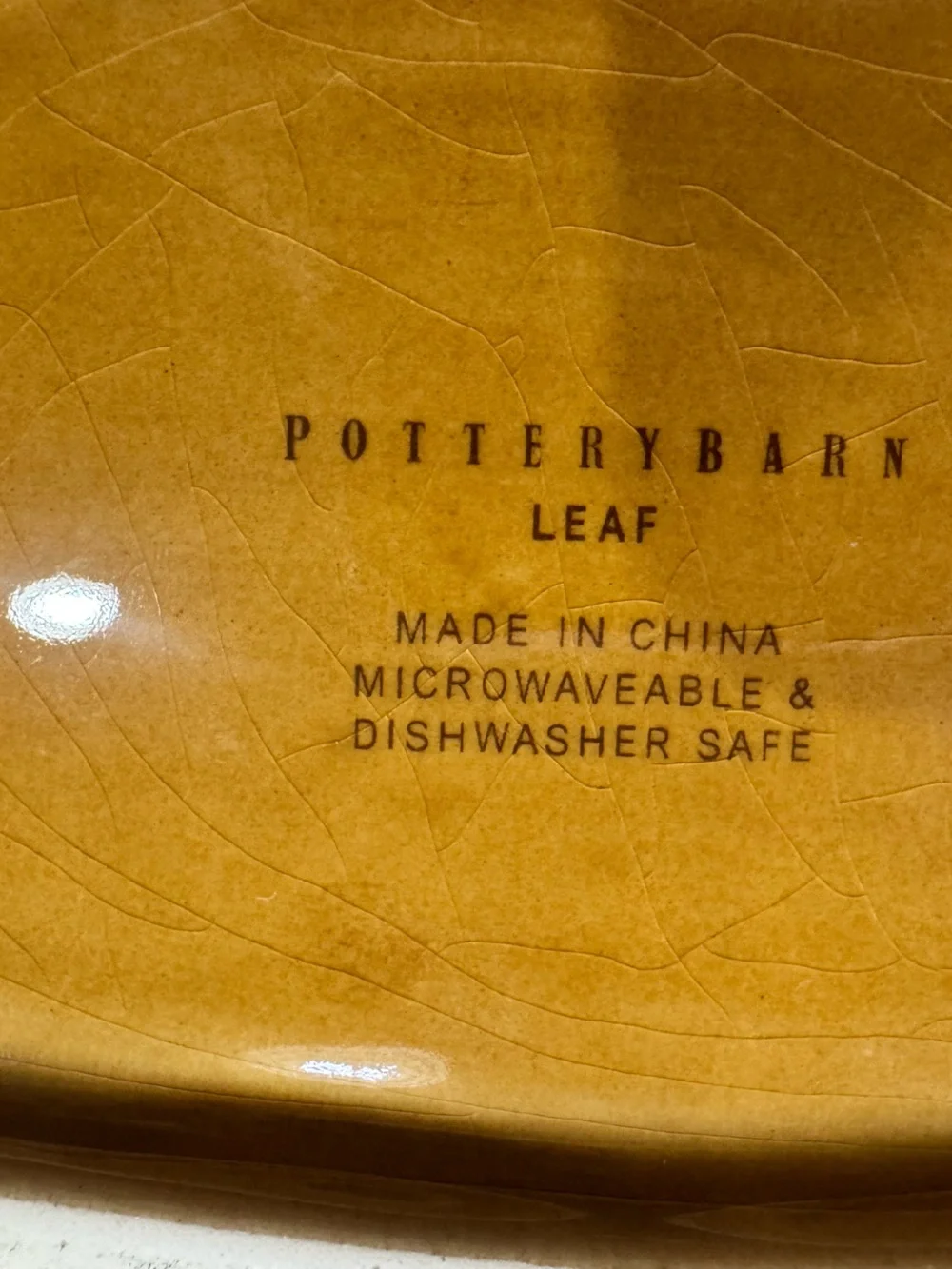 🍂Pottery Barn Autumn Fall LEAF Serving Dish🍂